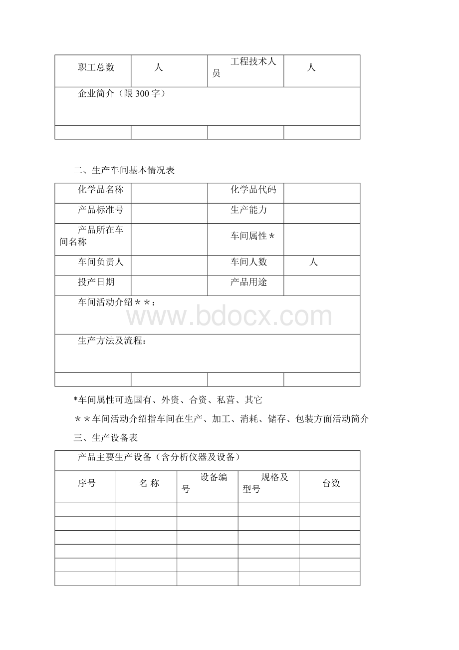 监控化学品生产特别许可申请表Word下载.docx_第3页