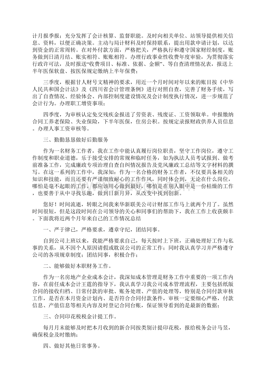 会计个人工作总结4篇.docx_第3页