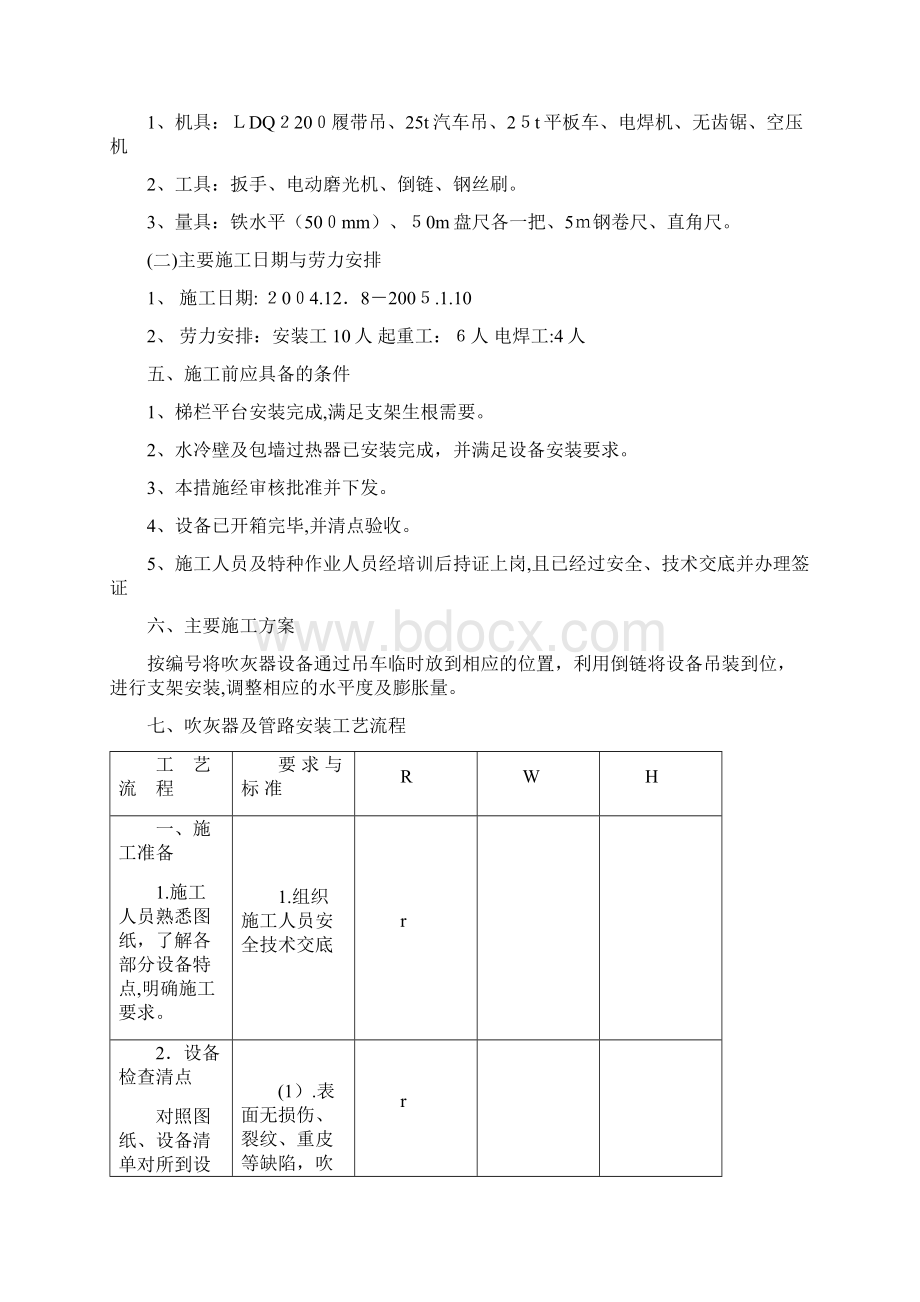 吹灰器安装作业指导书.docx_第3页