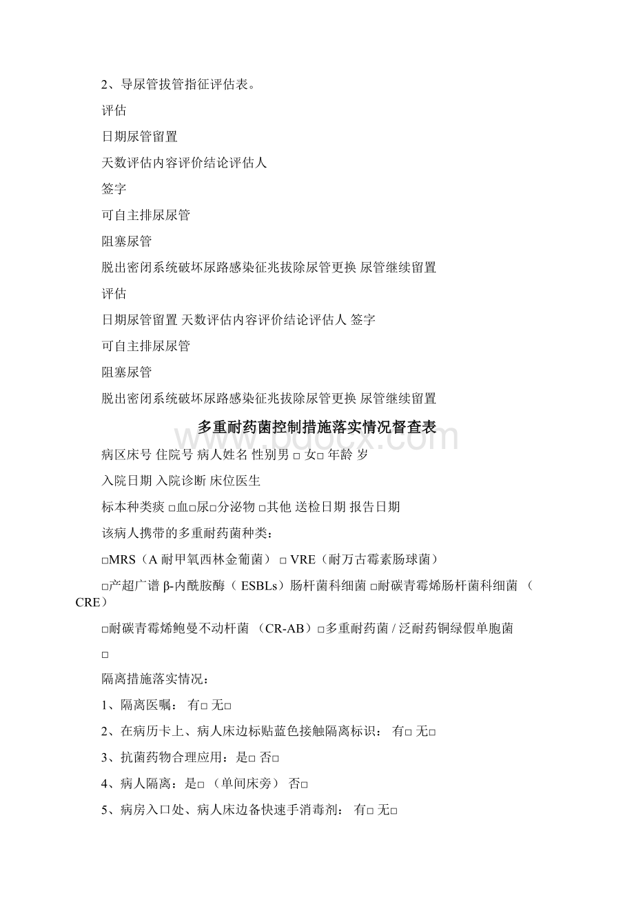 院感各种监测表格模板汇总1.docx_第2页