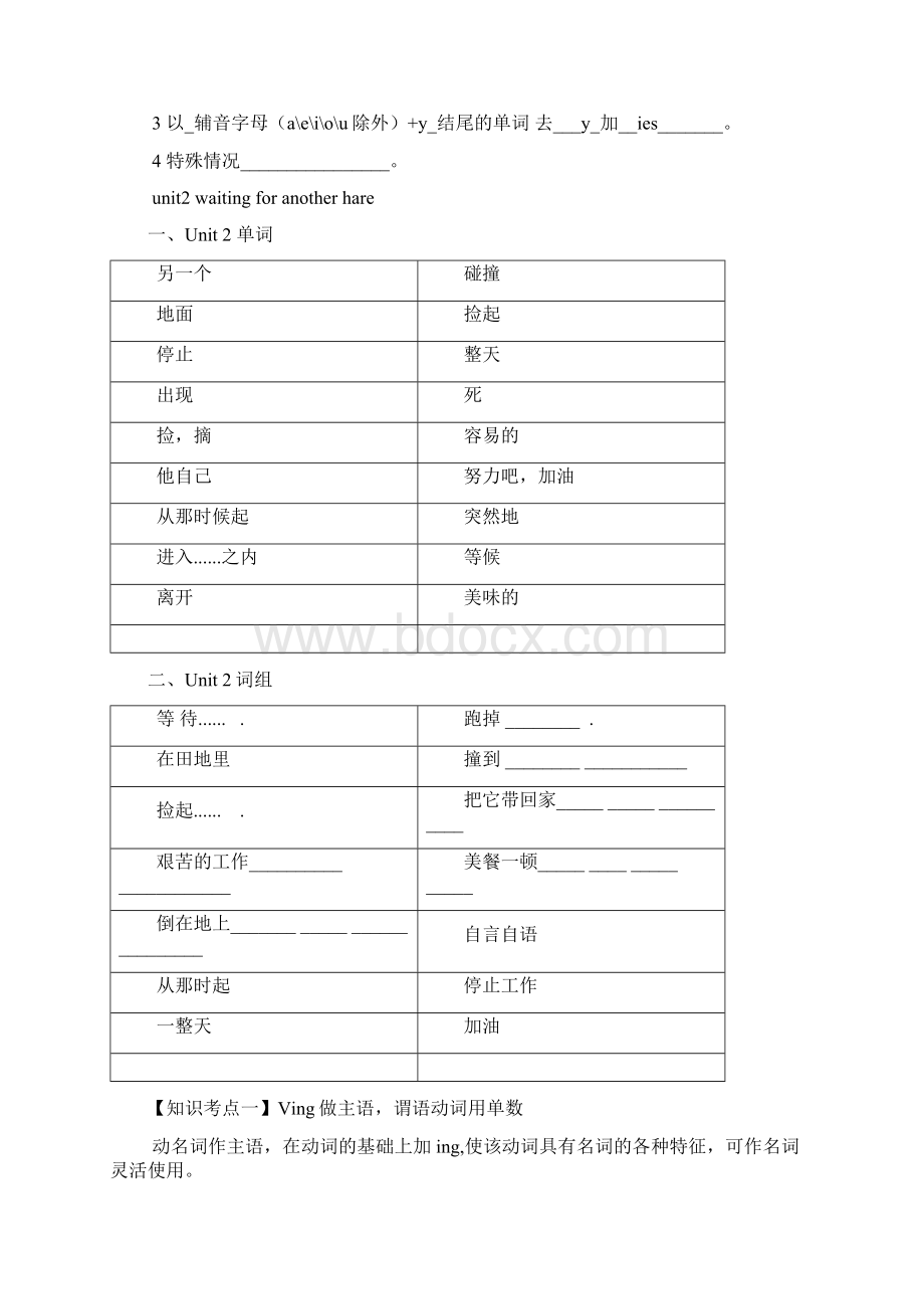 广州新版英语六年级下册每单元知识点总结及练习文档格式.docx_第2页