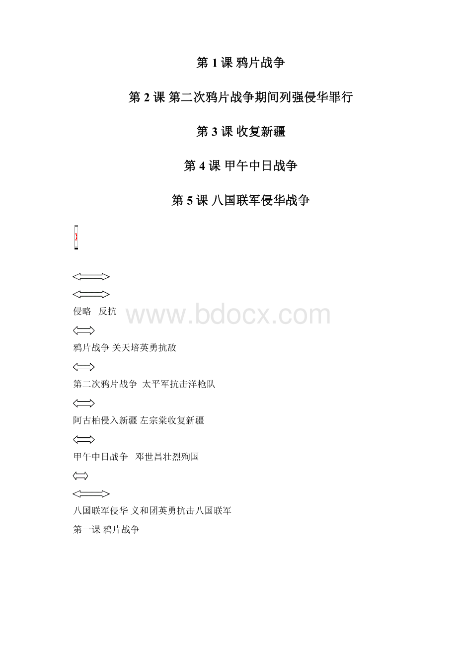 人教版八上历史复习提纲Word格式.docx_第2页