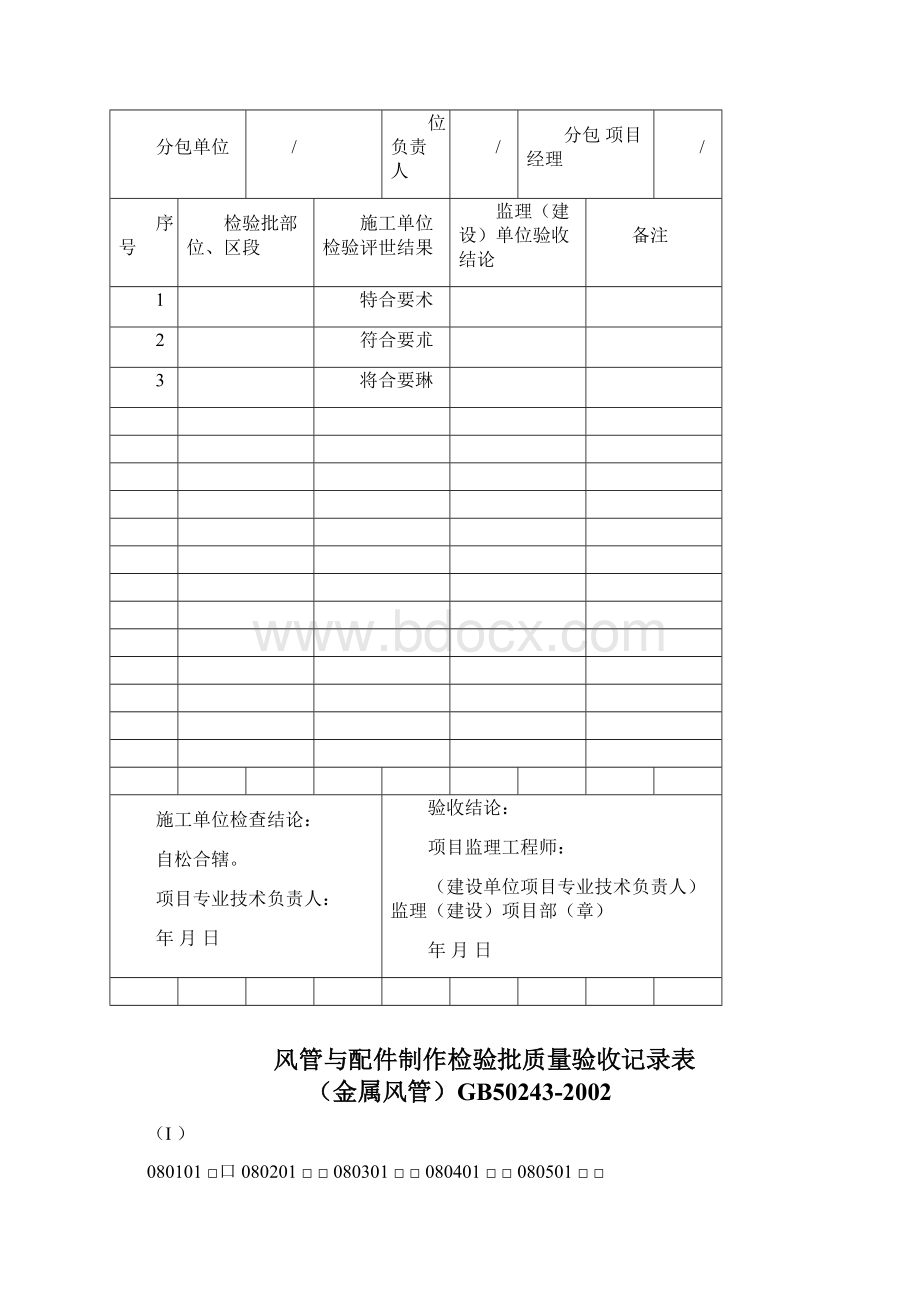 最新通风排烟系统分项及检验批资料.docx_第3页