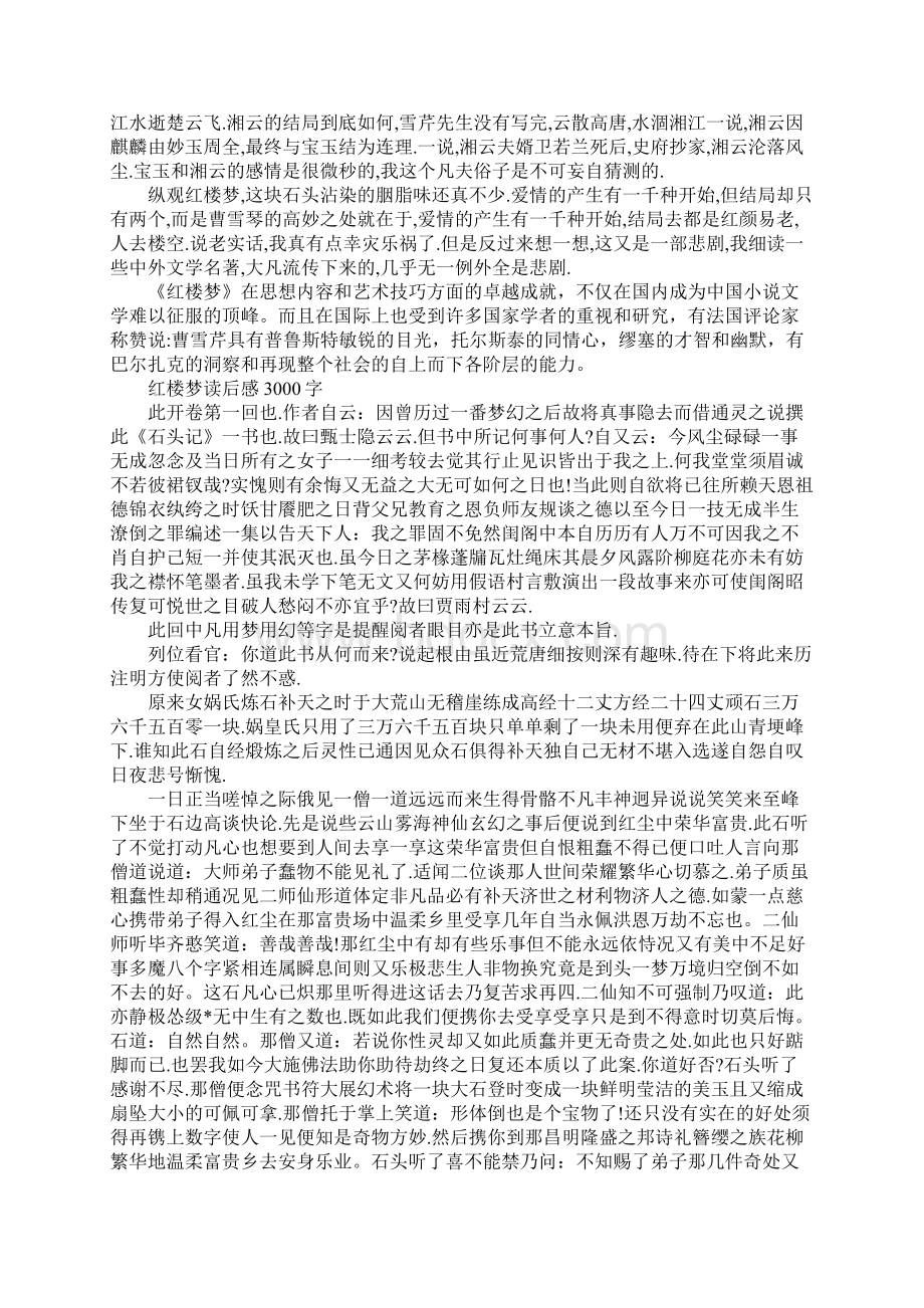 大学生红楼梦读后感3000字范文.docx_第3页