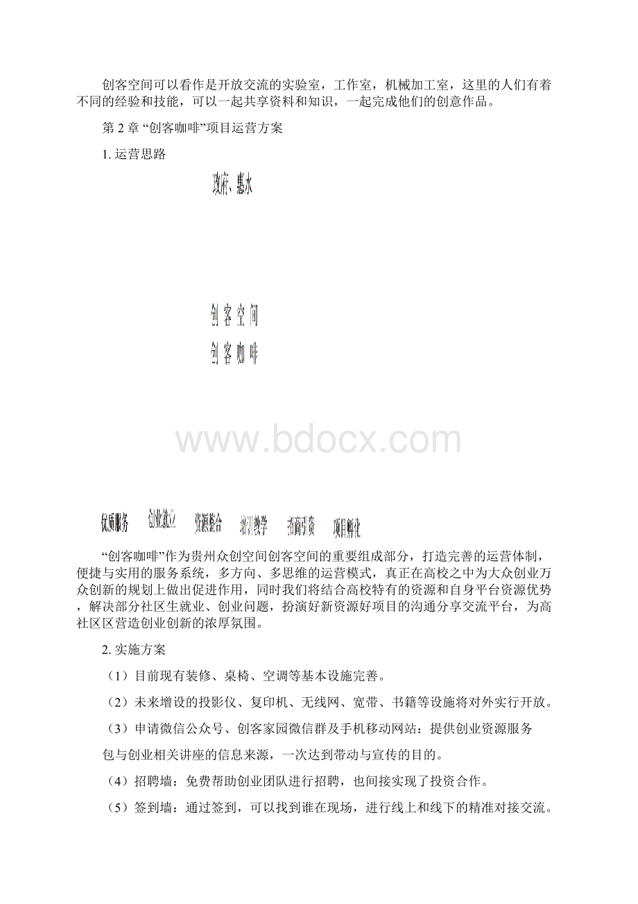 众创空间创客咖啡运营商业计划书Word下载.docx_第3页