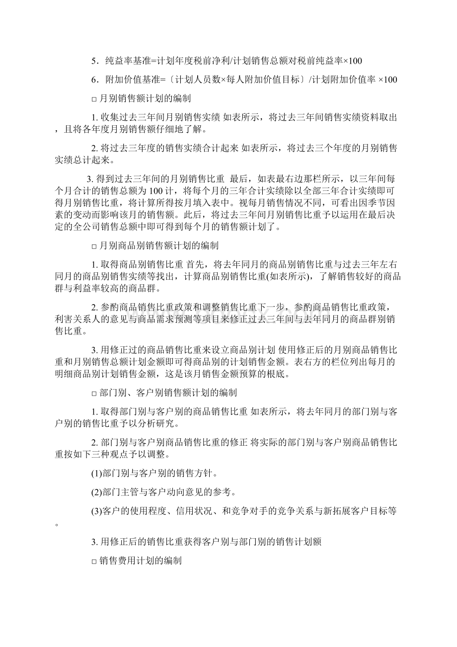 销售计划管理规范标准.docx_第2页