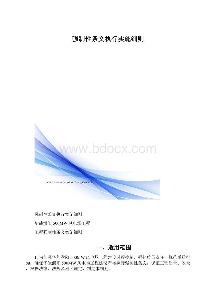 强制性条文执行实施细则.docx