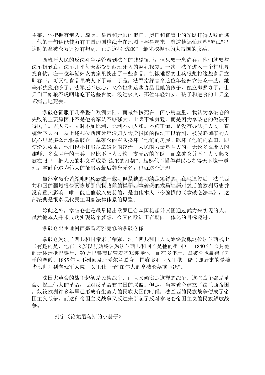 评价拿破仑.docx_第2页