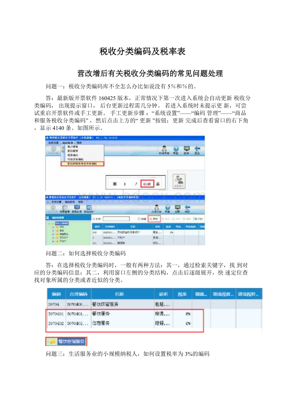 税收分类编码及税率表Word文件下载.docx_第1页