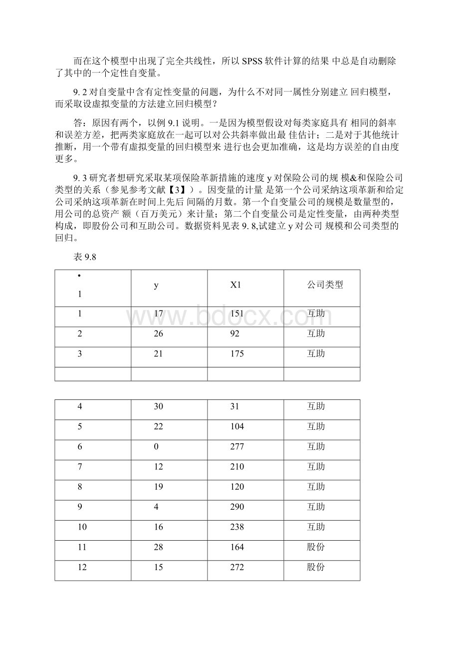 应用回归分析课后习题答案Word文档下载推荐.docx_第2页