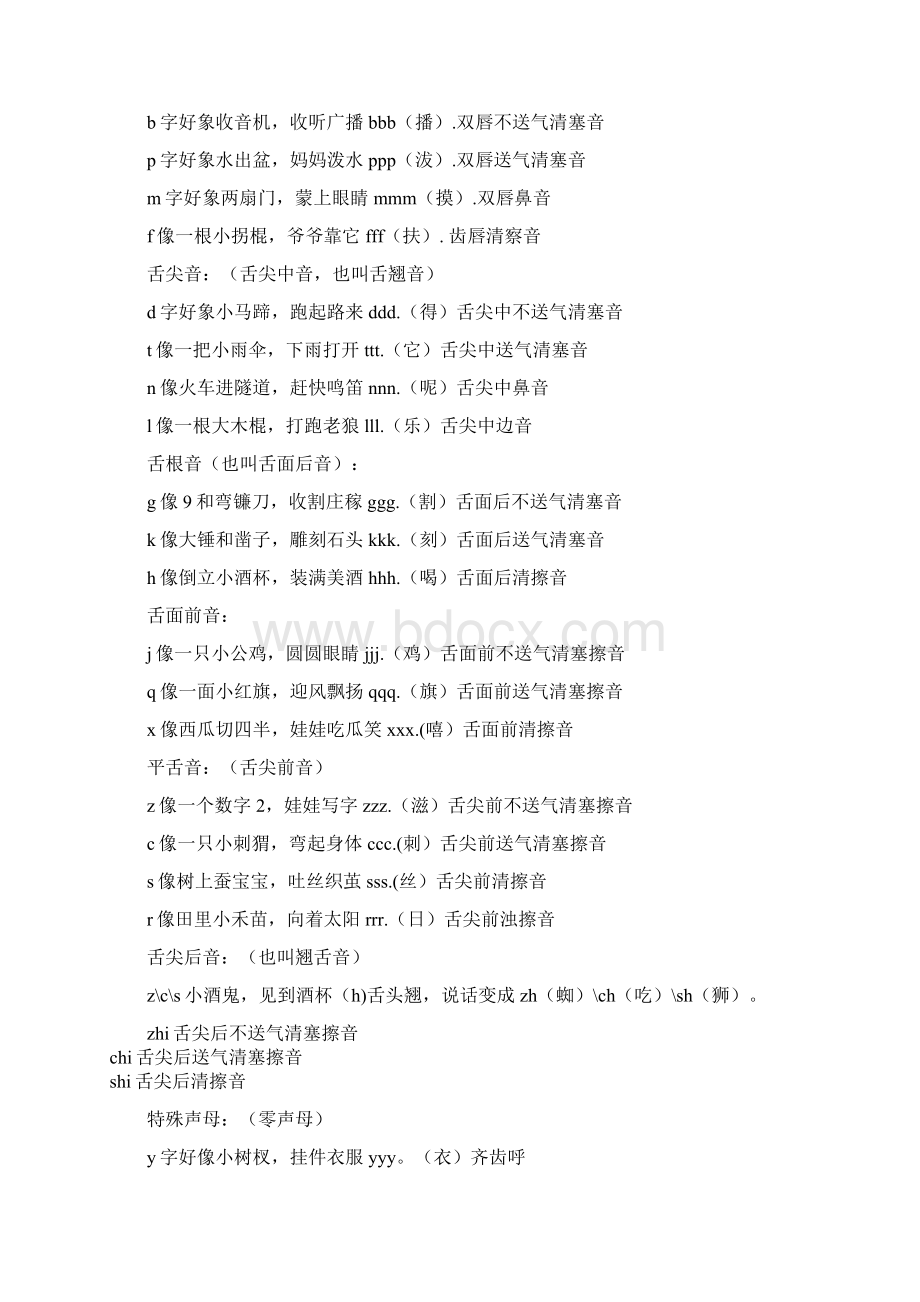 拼音描红练习声母可打印版Word文档格式.docx_第3页