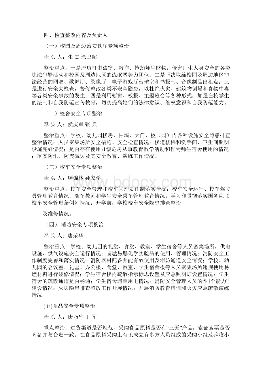 活动方案之专项检查整改方案文档格式.docx_第2页