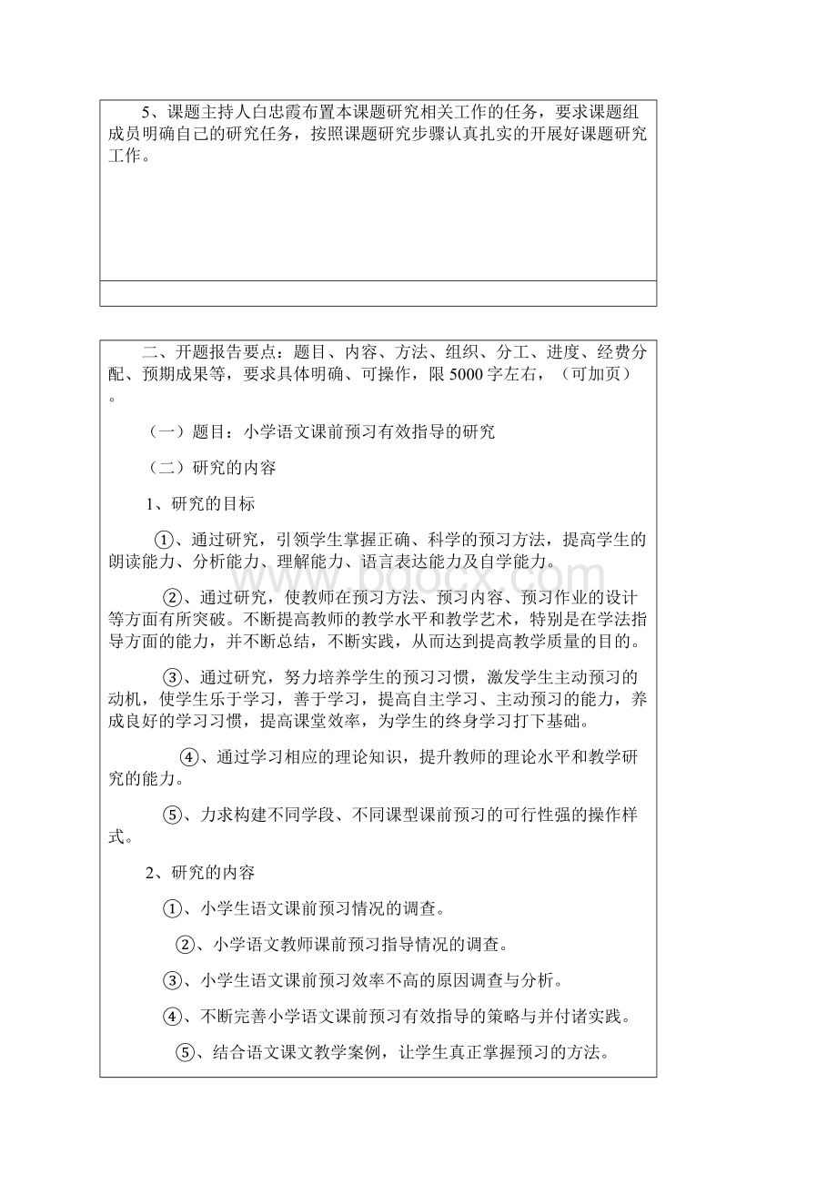 资料小学语文课前预习有效指导开题报告表Word文件下载.docx_第2页