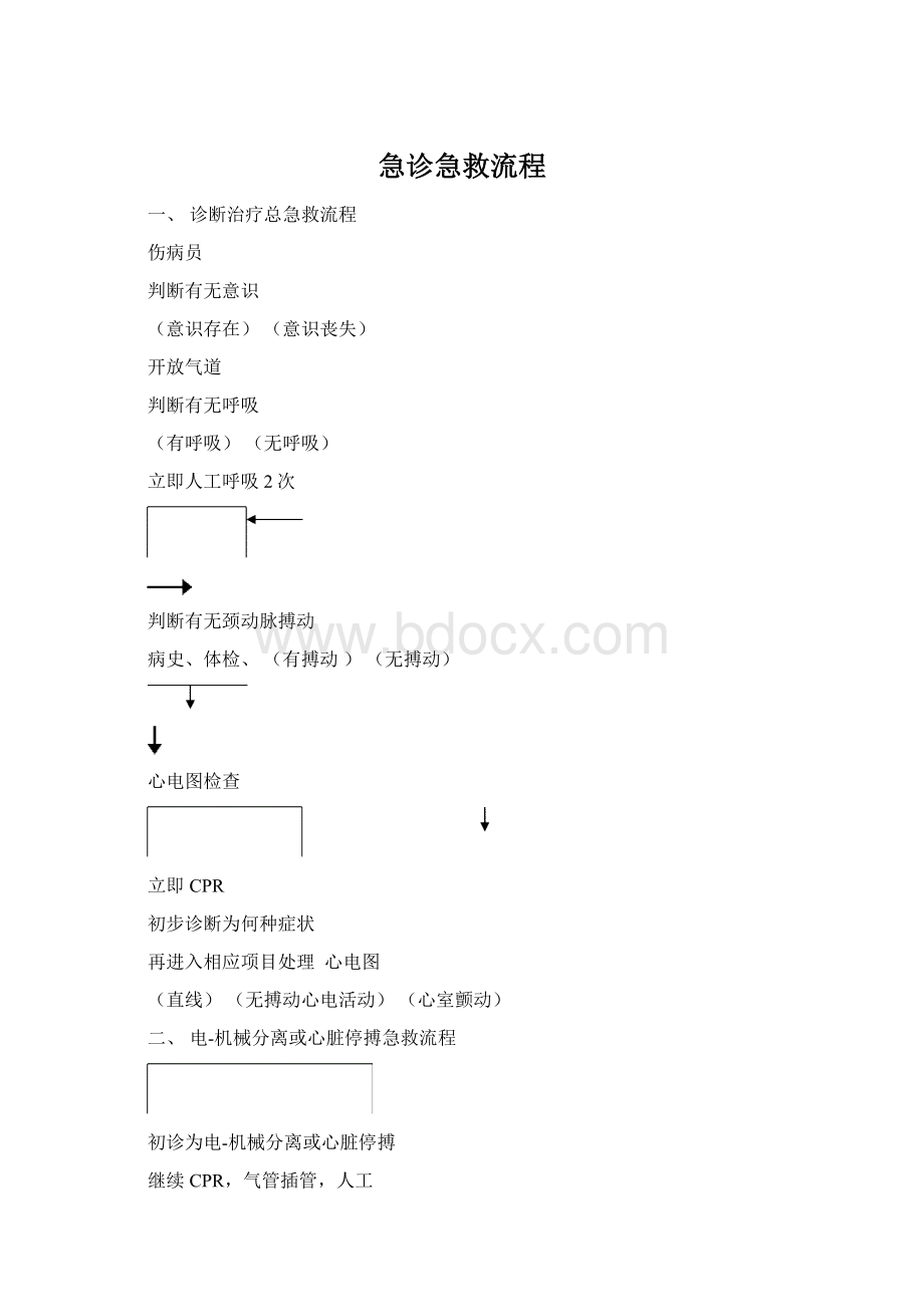 急诊急救流程Word文档格式.docx