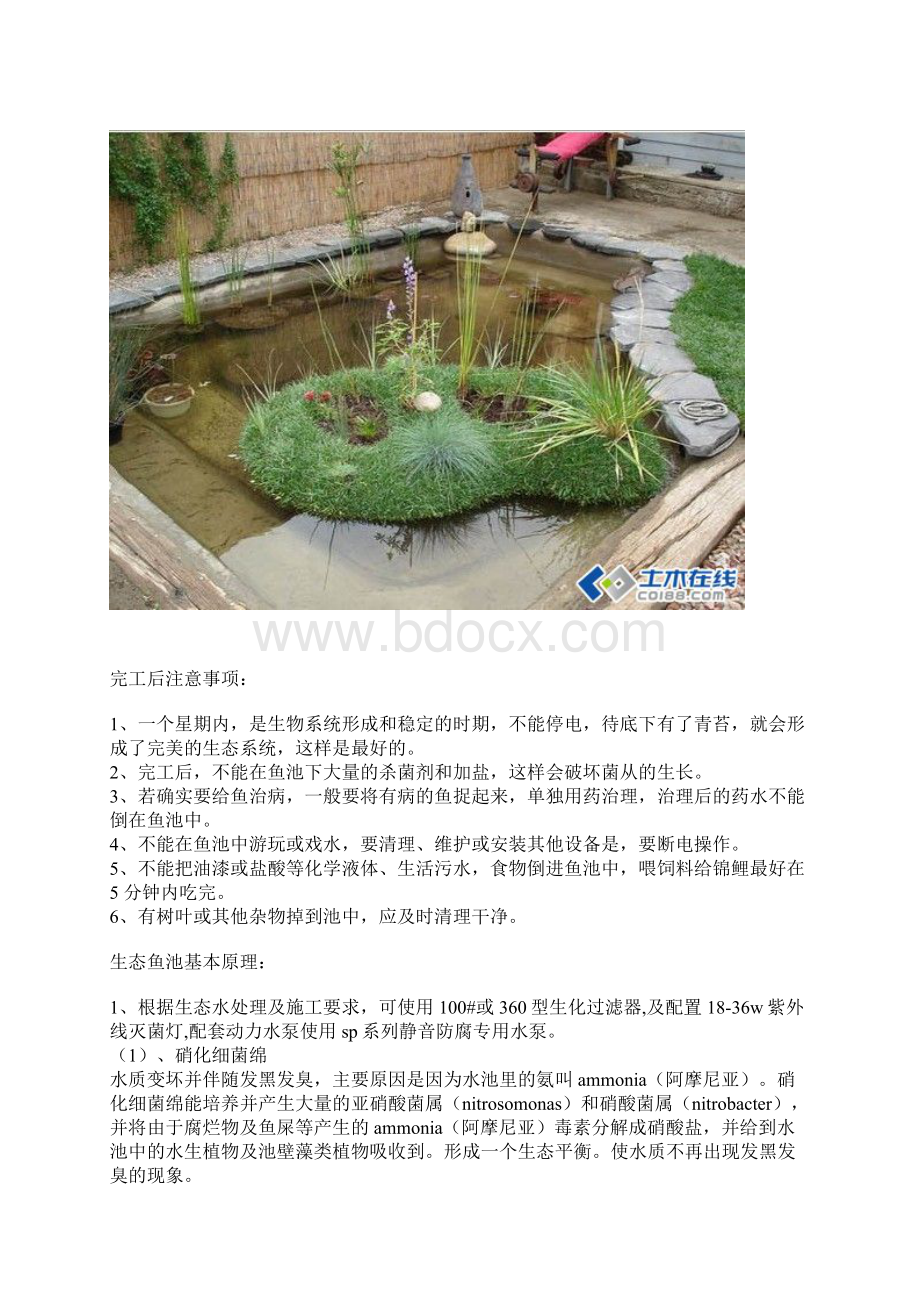 生态鱼池施工技术图文Word文件下载.docx_第3页