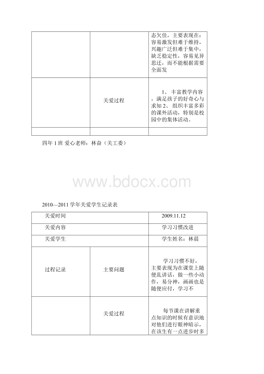 关爱学生记录表Word格式.docx_第3页