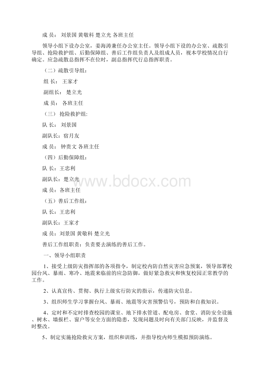 预防自然灾害应急预案文档格式.docx_第2页