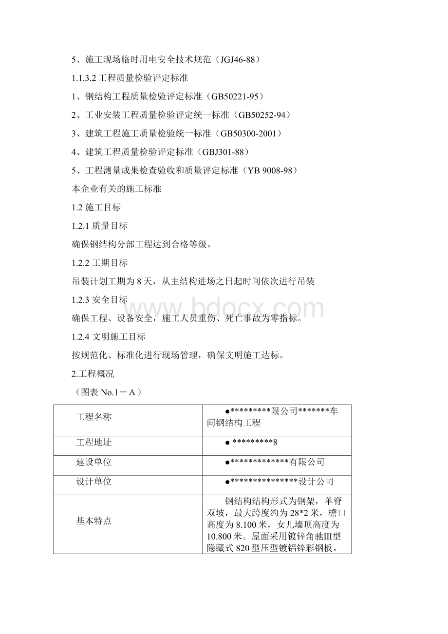 门式钢结构轻钢结构吊装方案Word格式.docx_第2页