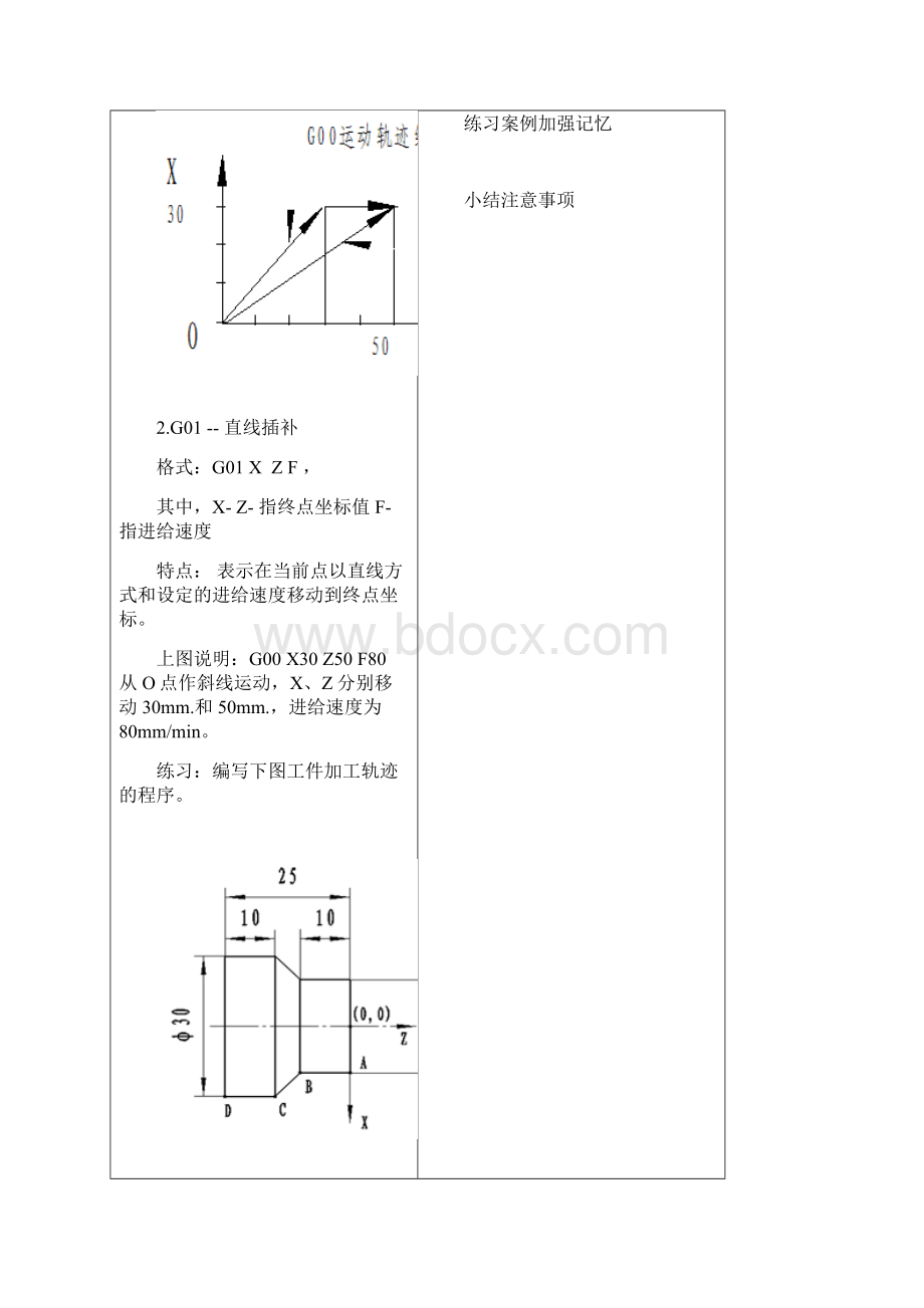 5第二周星期一星期二数控车授课5G00G01G02G03G90G71G70G73指令格式及使用.docx_第3页