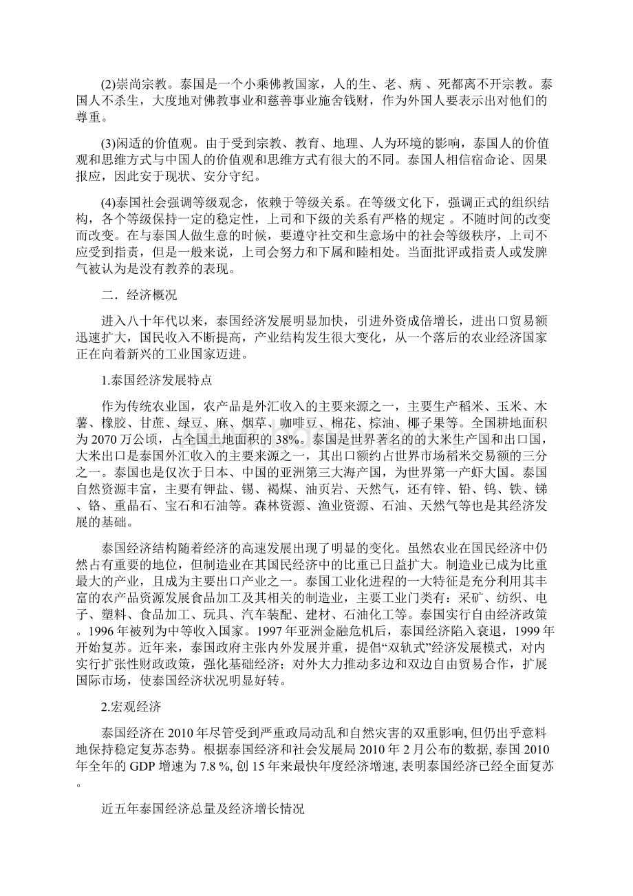 对泰国投资环境分析报告泰国Word文档下载推荐.docx_第2页