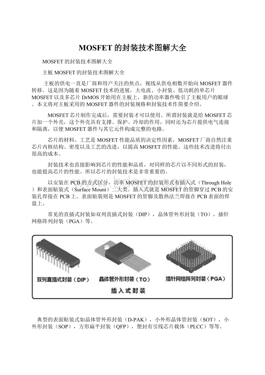 MOSFET的封装技术图解大全.docx