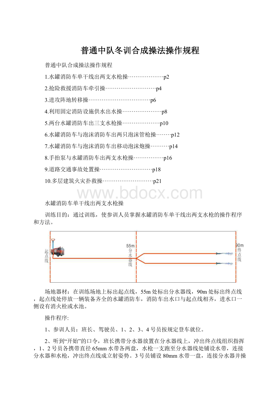 普通中队冬训合成操法操作规程.docx_第1页