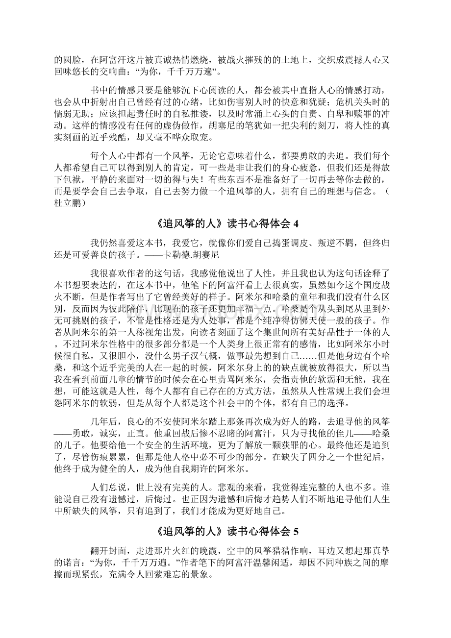 《追风筝的人》读书心得体会精选10篇Word格式文档下载.docx_第3页