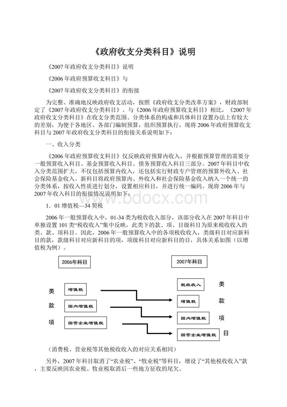 《政府收支分类科目》说明文档格式.docx_第1页