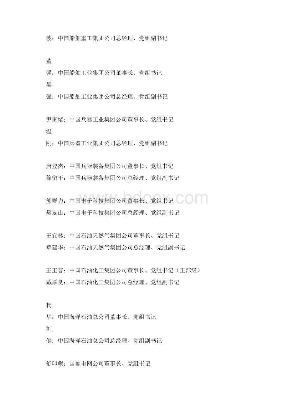 最新副部级建制央企含金融保险党政主要领导名录.docx_第2页