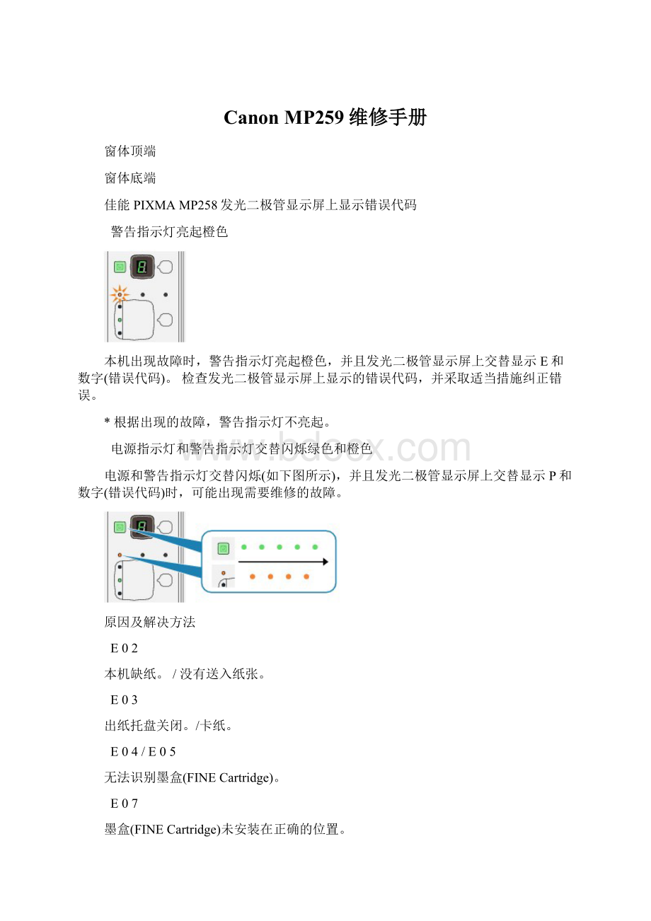 Canon MP259维修手册.docx_第1页