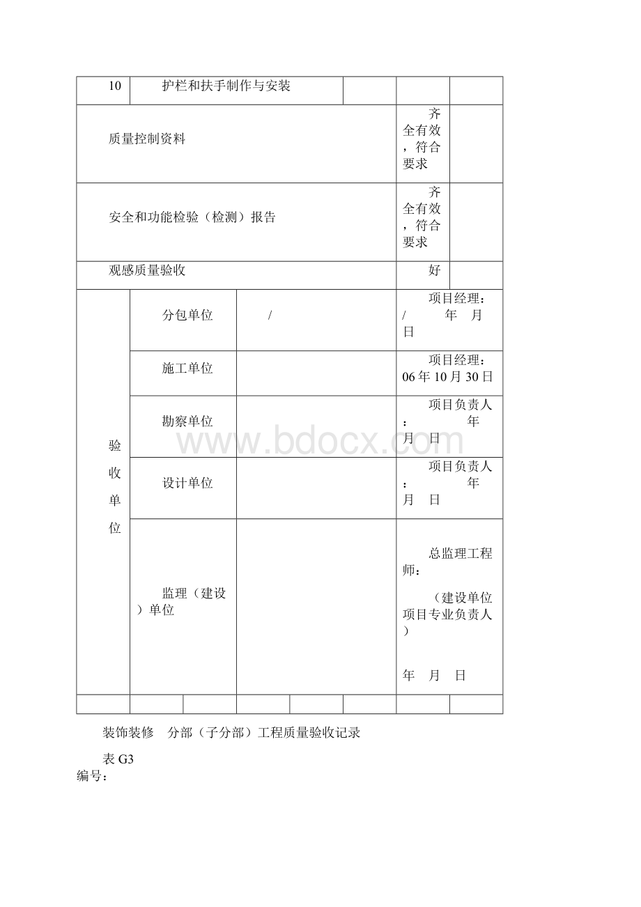 装饰装修分部子分部工程质量验收记录.docx_第2页