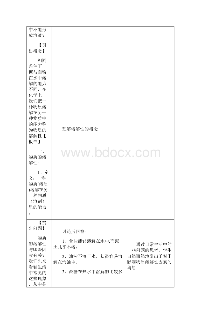 沪教版初中化学九下物质的溶解性教案文档格式.docx_第3页