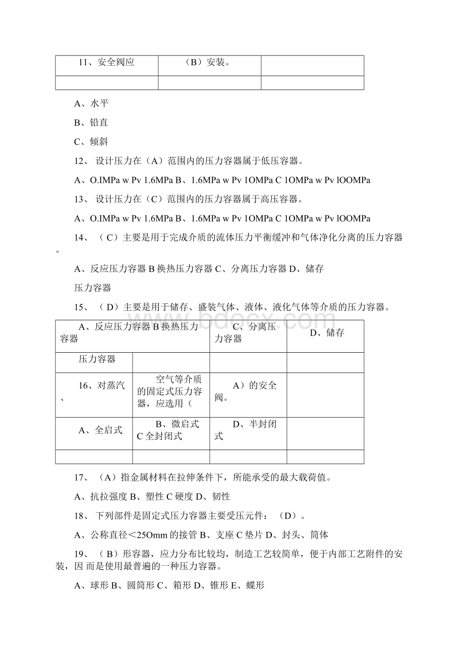 R2移动式压力容器充装题库单选题3Word文档格式.docx_第2页