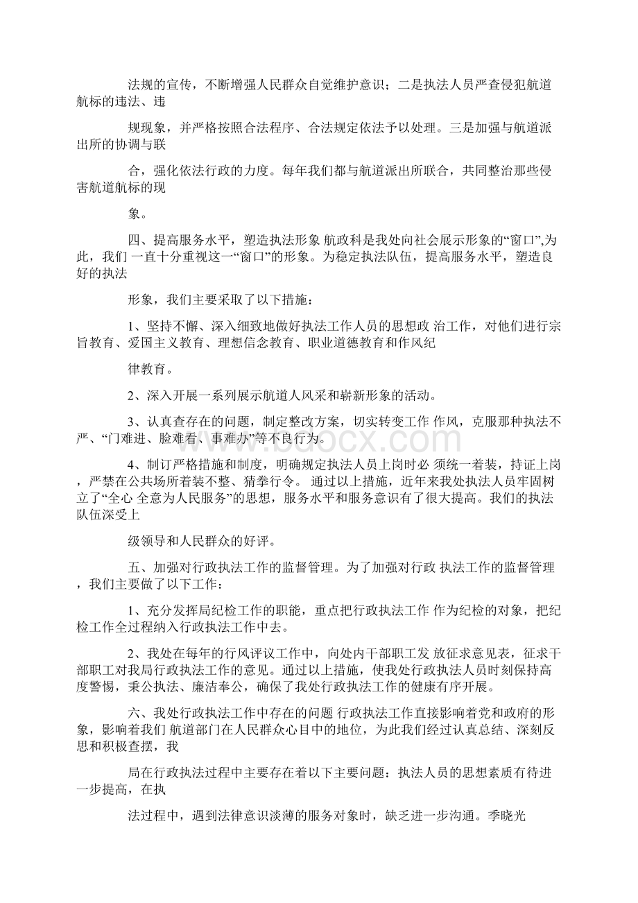 行政执法年度考核个人总结文档格式.docx_第2页