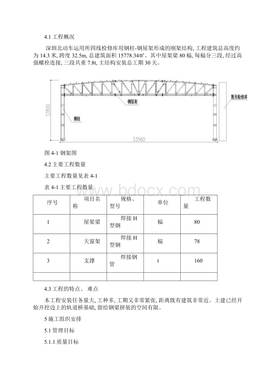 深圳北动车所四线检查库钢梁吊装专项施工方案正文模板.docx_第2页