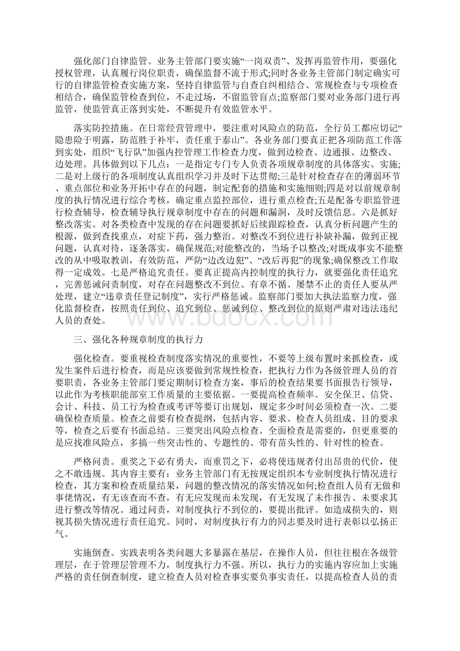 内部控制工作的经验做法及取得的成效范文Word下载.docx_第2页