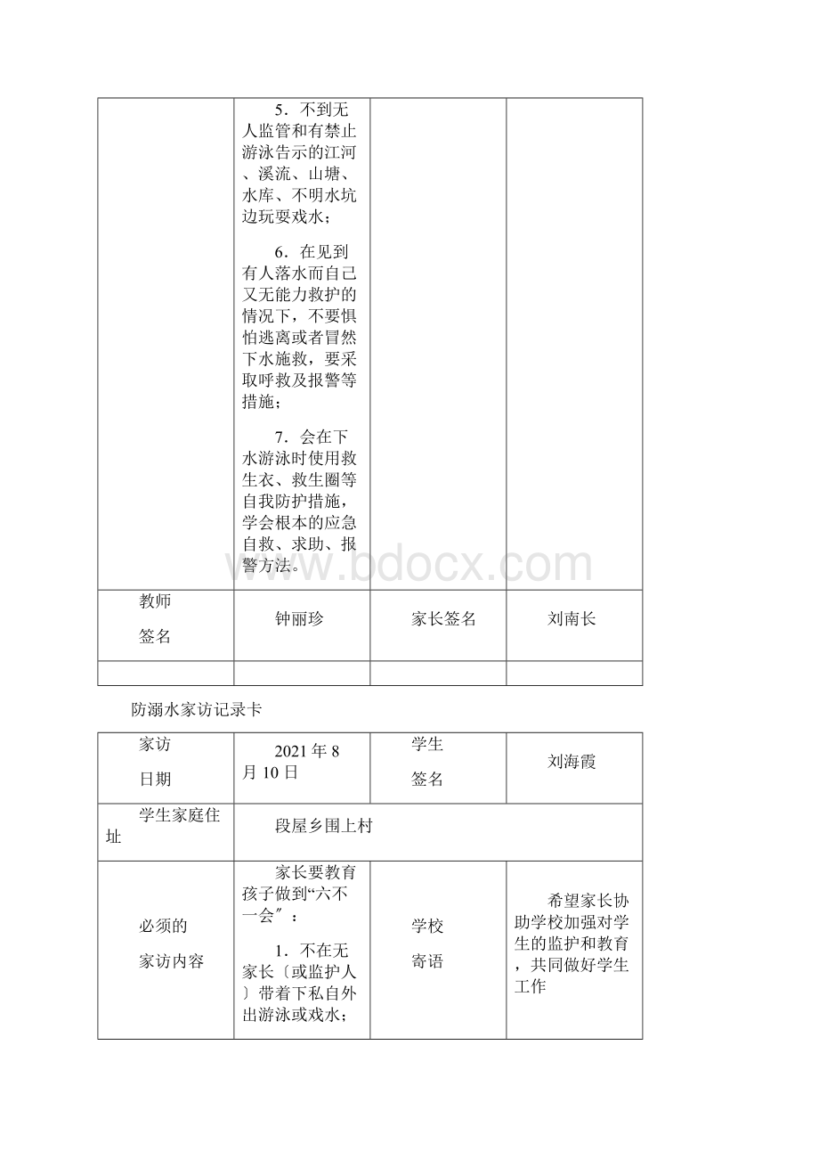 防溺水家访记录卡Word文档下载推荐.docx_第3页