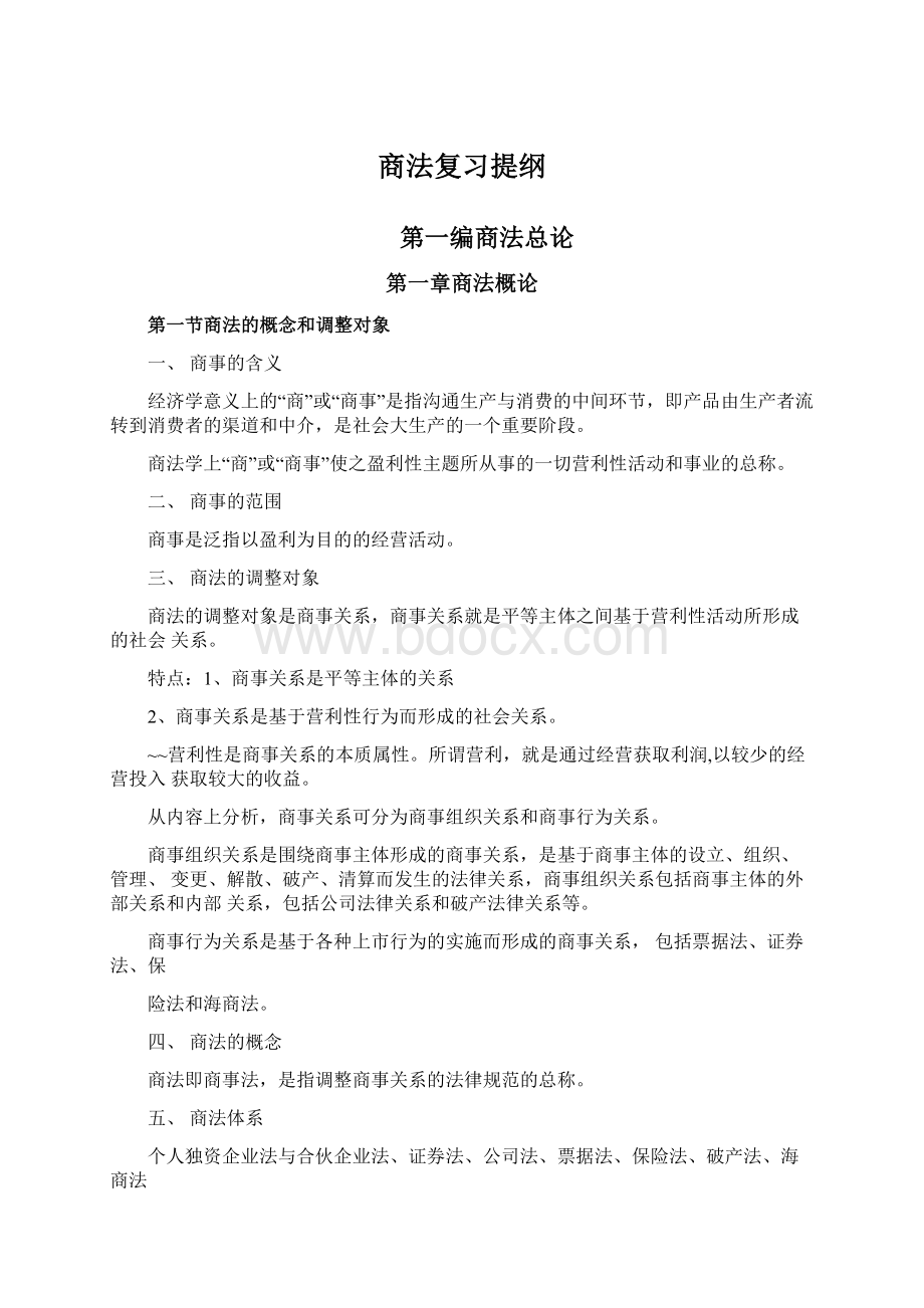 商法复习提纲.docx_第1页