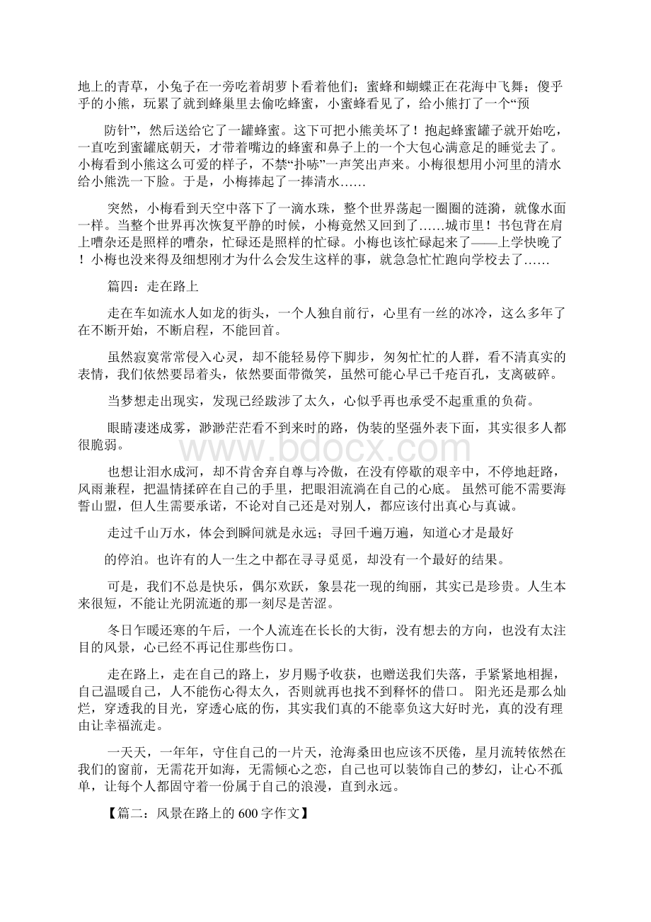 路作文之以在路上为题的600字作文.docx_第3页