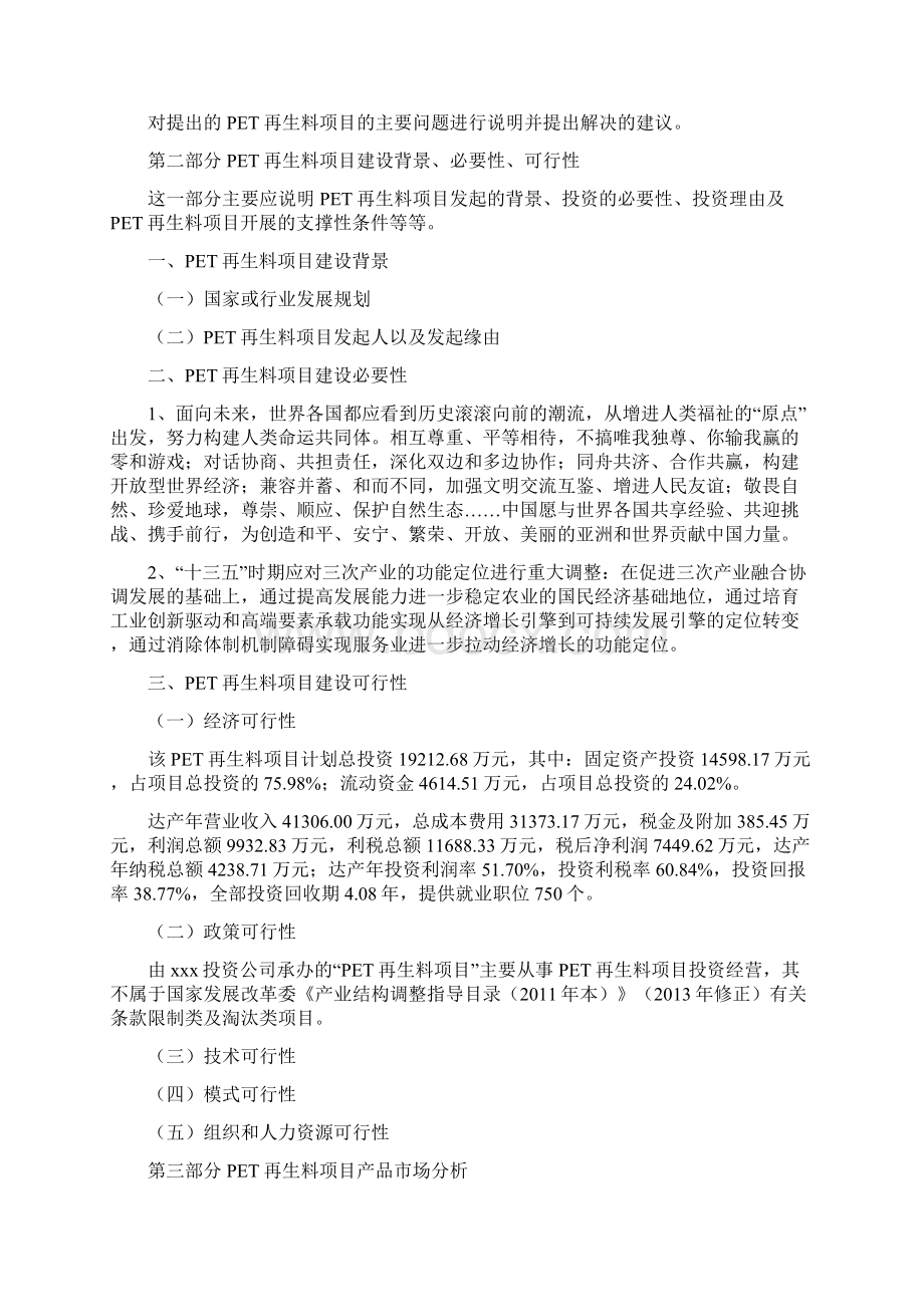 PET再生料项目投资建设研究分析模板重点及难点分析.docx_第3页