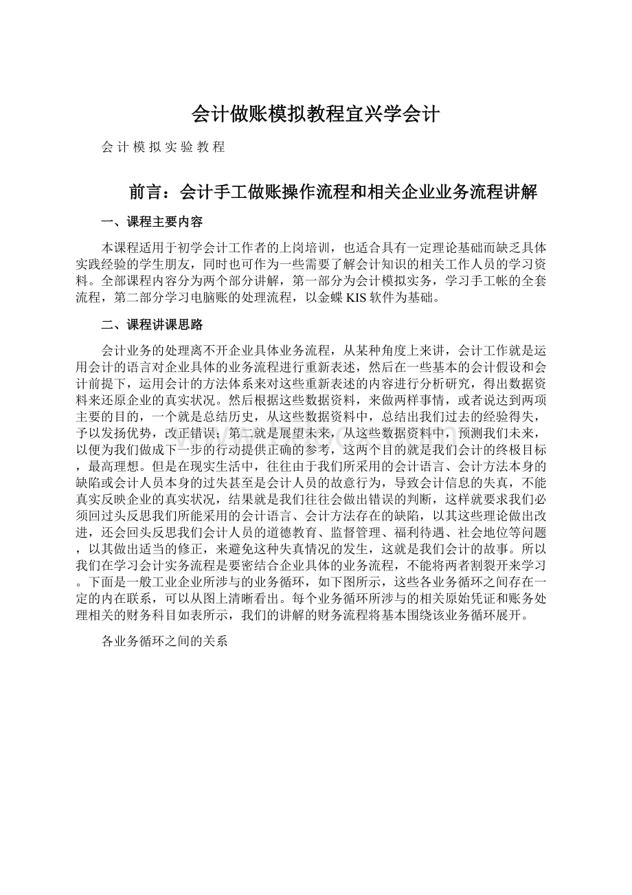 会计做账模拟教程宜兴学会计Word下载.docx_第1页