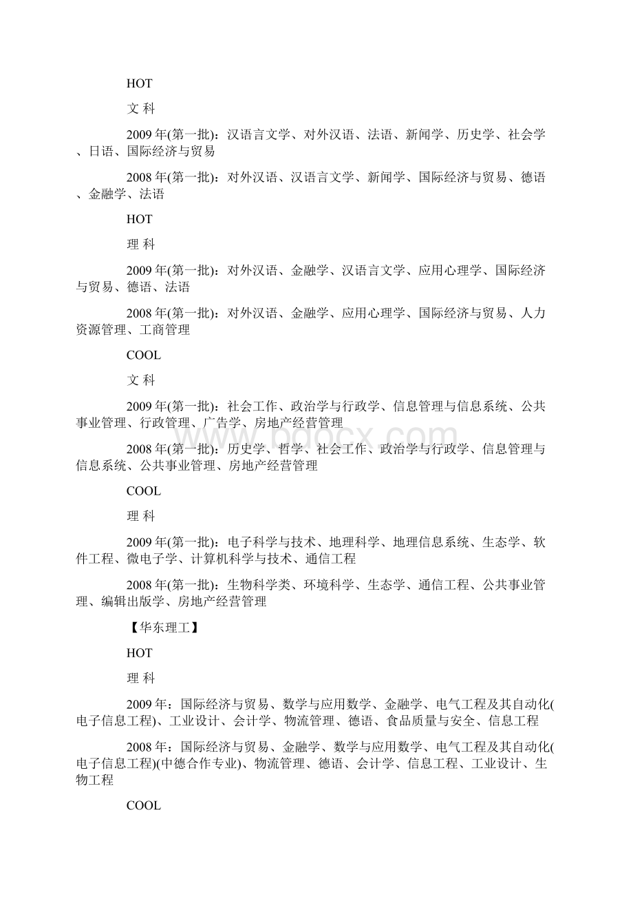 最新上海各大学高校专业冷热门大盘点.docx_第3页