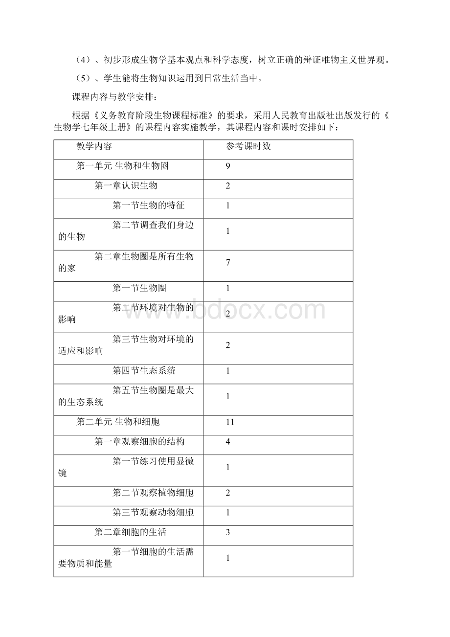 生物七上课程纲要文档格式.docx_第2页