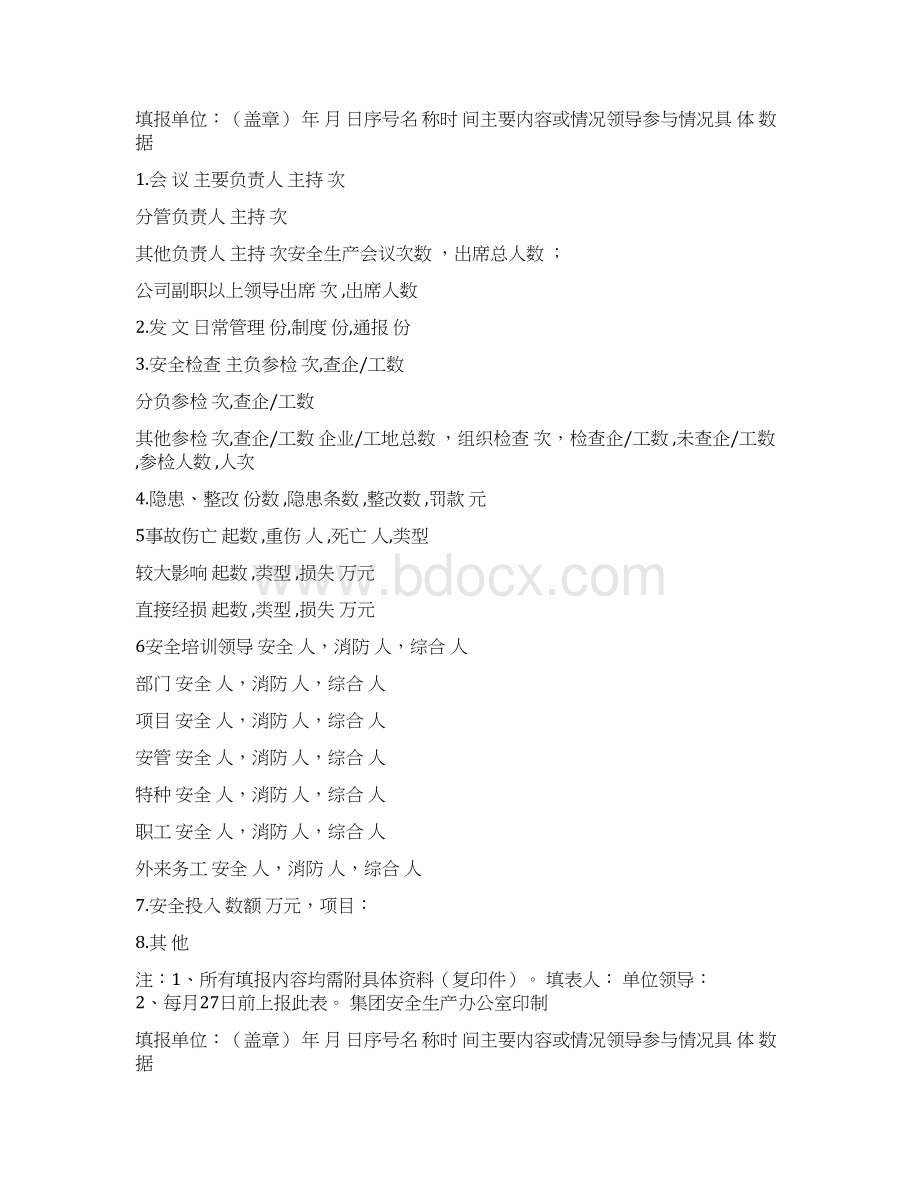 安全生产月报表doc.docx_第3页