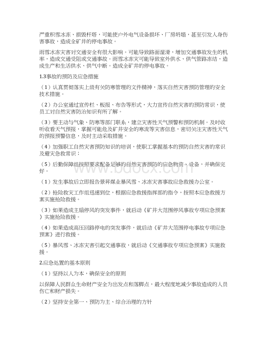 暴风雪应急预案及处置方案Word文档格式.docx_第2页