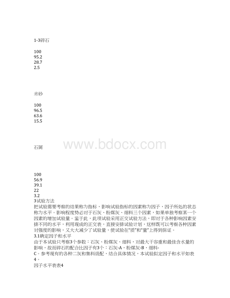 二灰碎石最大干容重和最佳含水量的影响因素分析一.docx_第3页