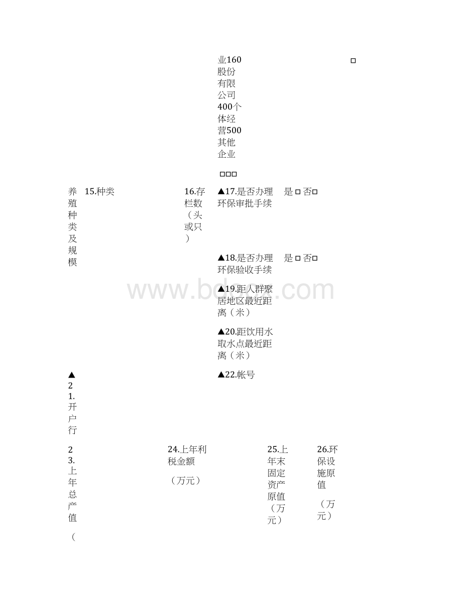 畜禽养殖场排放污染物申报登记简表试行Word文件下载.docx_第3页