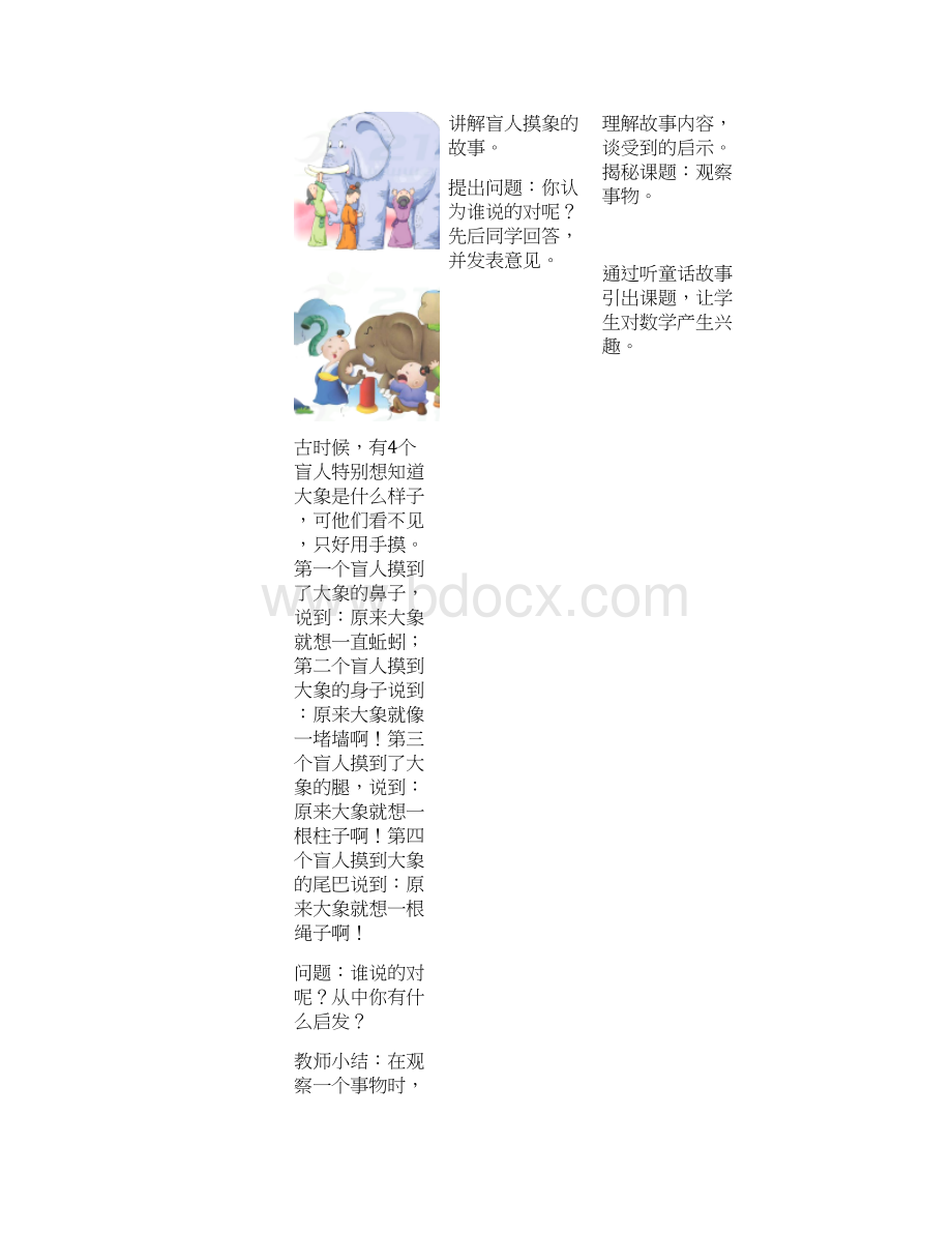 数学冀教版小学数学四年级下册11观察事物教学设计.docx_第2页