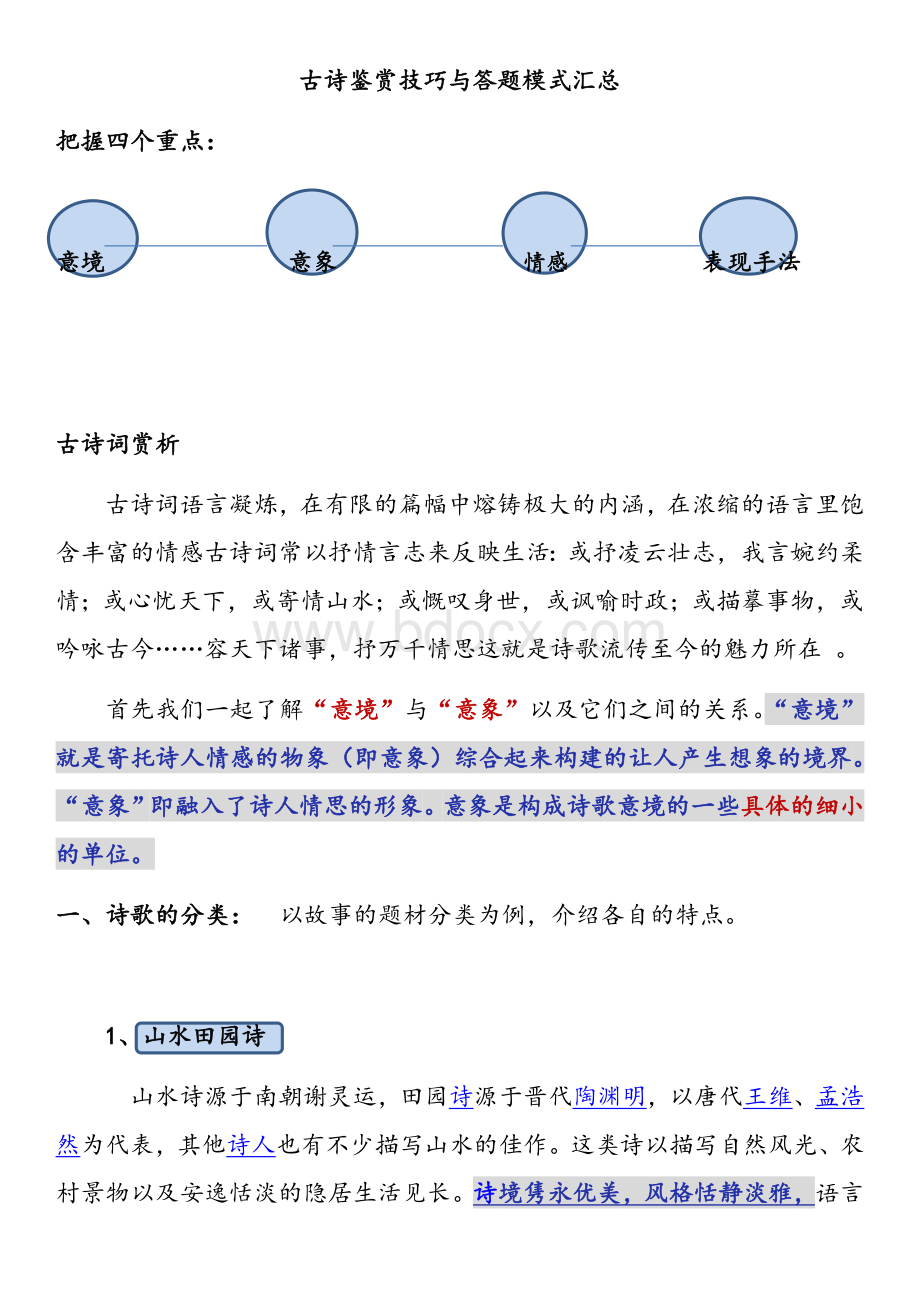 小升初古诗鉴赏Word格式文档下载.docx