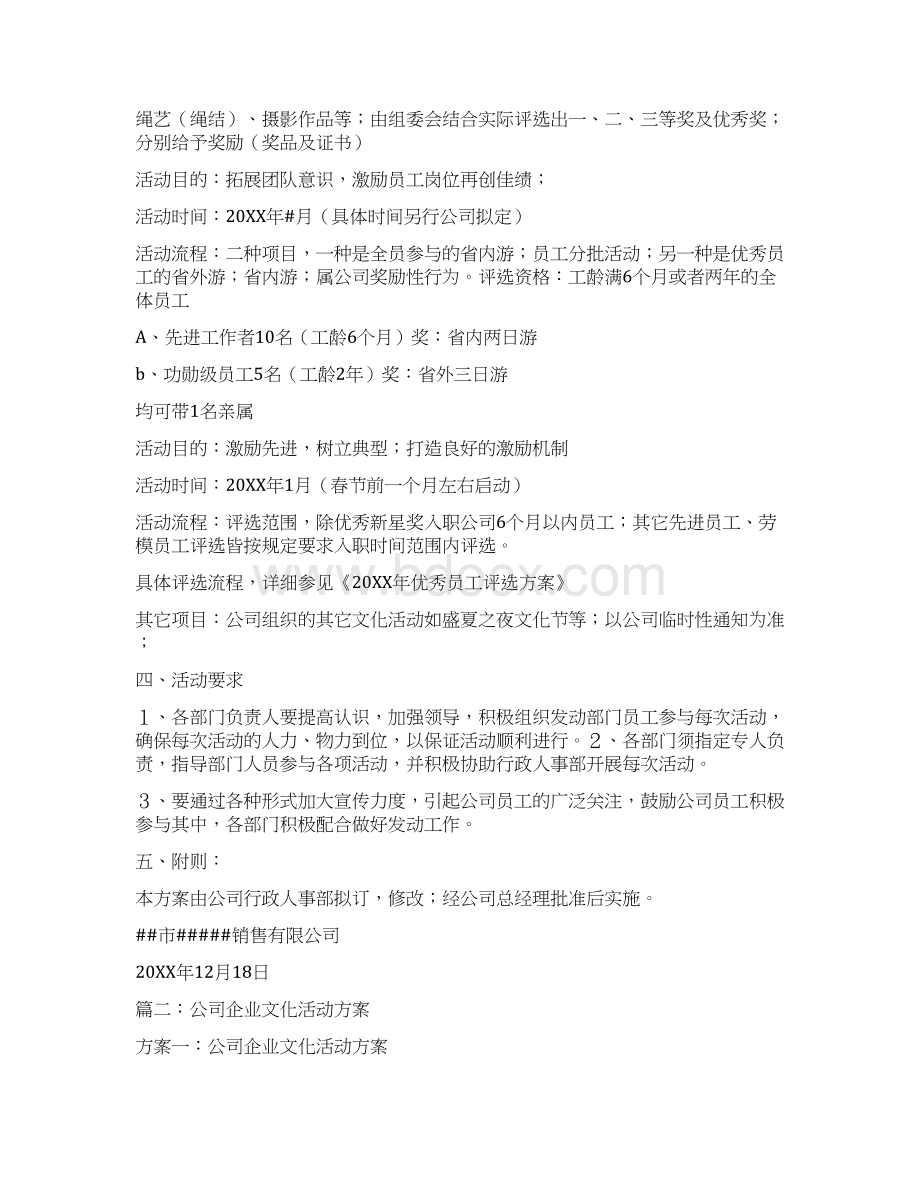 年度企业文化活动主题策划Word文档格式.docx_第3页